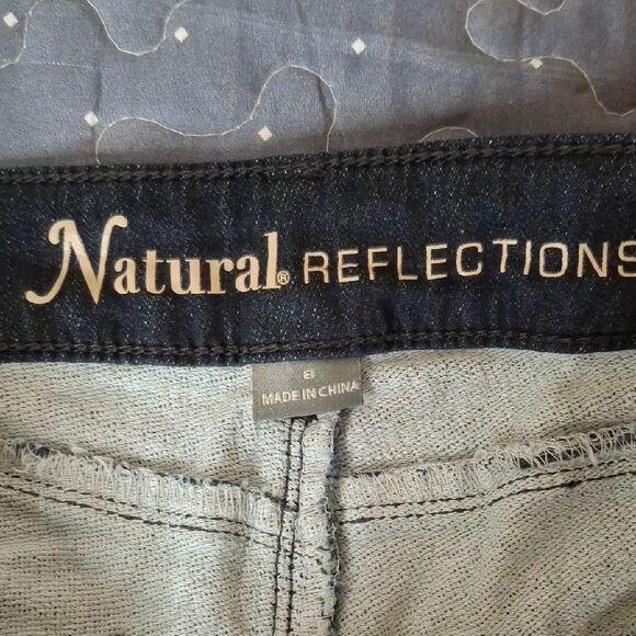 Natural Reflections Dark Wash Denim Jeans size 8 - Picture 3 of 6